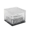 Reeth Solar Ice Cube Step Lights Set of 4 Crystal Glass