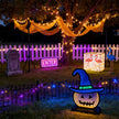 Bramwell Halloween Pumpkin Light Witch Hat LED Lamp