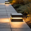 Otley Square Pillar Light Solar or Hardwired Stainless IP65