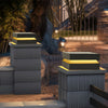 Otley Square Pillar Light Solar or Hardwired Stainless IP65