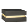 Otley Square Pillar Light Solar or Hardwired Stainless IP65