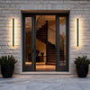 Ludlow Linear Outdoor Wall Light LED Strip IP65 Black