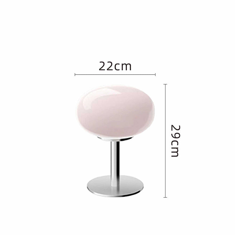 Ashcombe Glass Table Lamp Chrome Base Retro Bedside Light