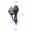 Helmsley Peacock Outdoor Wall Light Hand Painted IP55