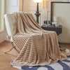 Thaxted Faux Rabbit Fur Throw Blanket Plaid