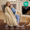Thaxted Faux Rabbit Fur Throw Blanket Plaid