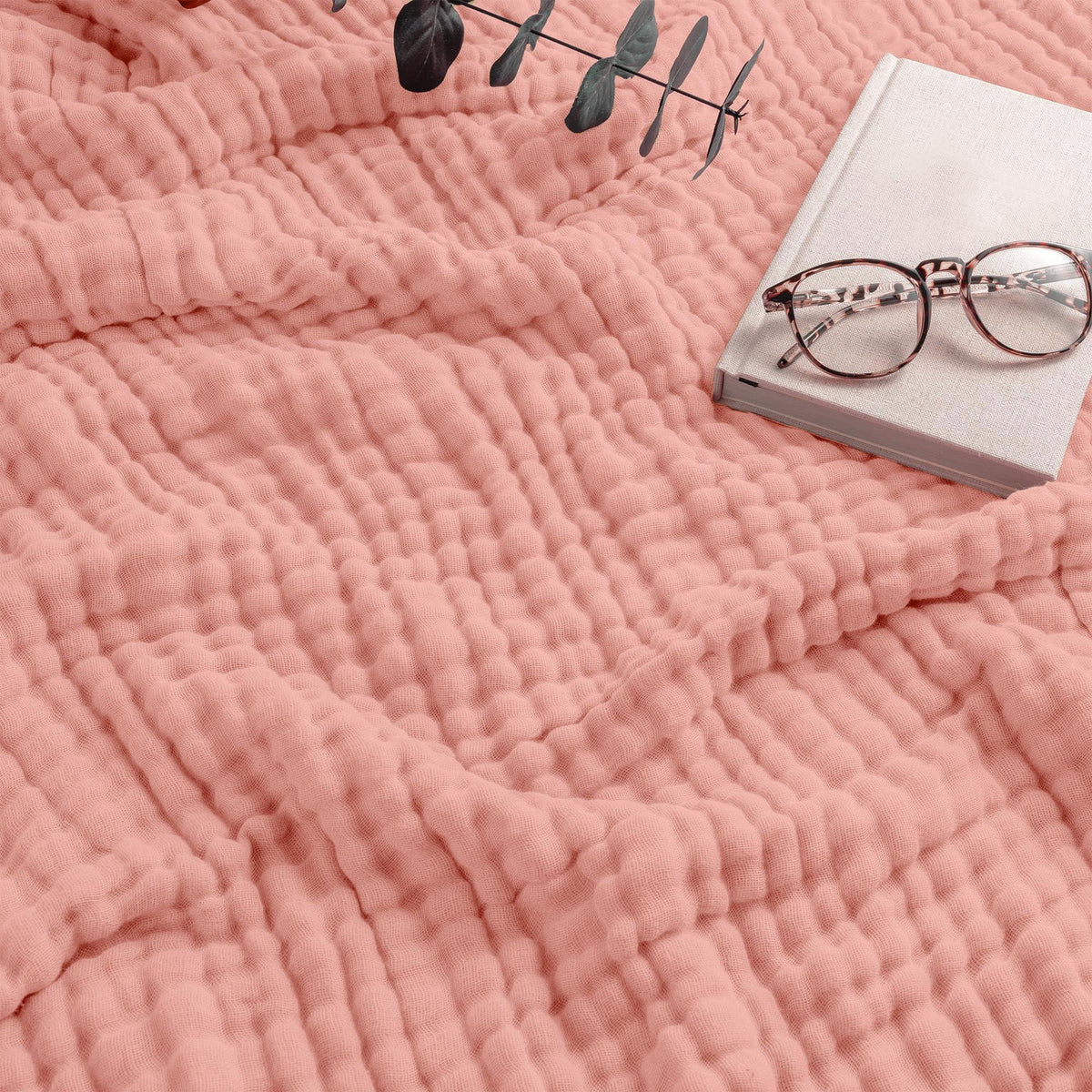 Finchingfield Cotton Muslin Throw Blanket Six Layer