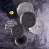 Euclid Dinner Plate Collection Six Patterned Designs