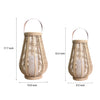 Heddon Rattan Solar Lantern Hanging Jute Rope Handle