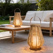 Heddon Rattan Solar Lantern Hanging Jute Rope Handle