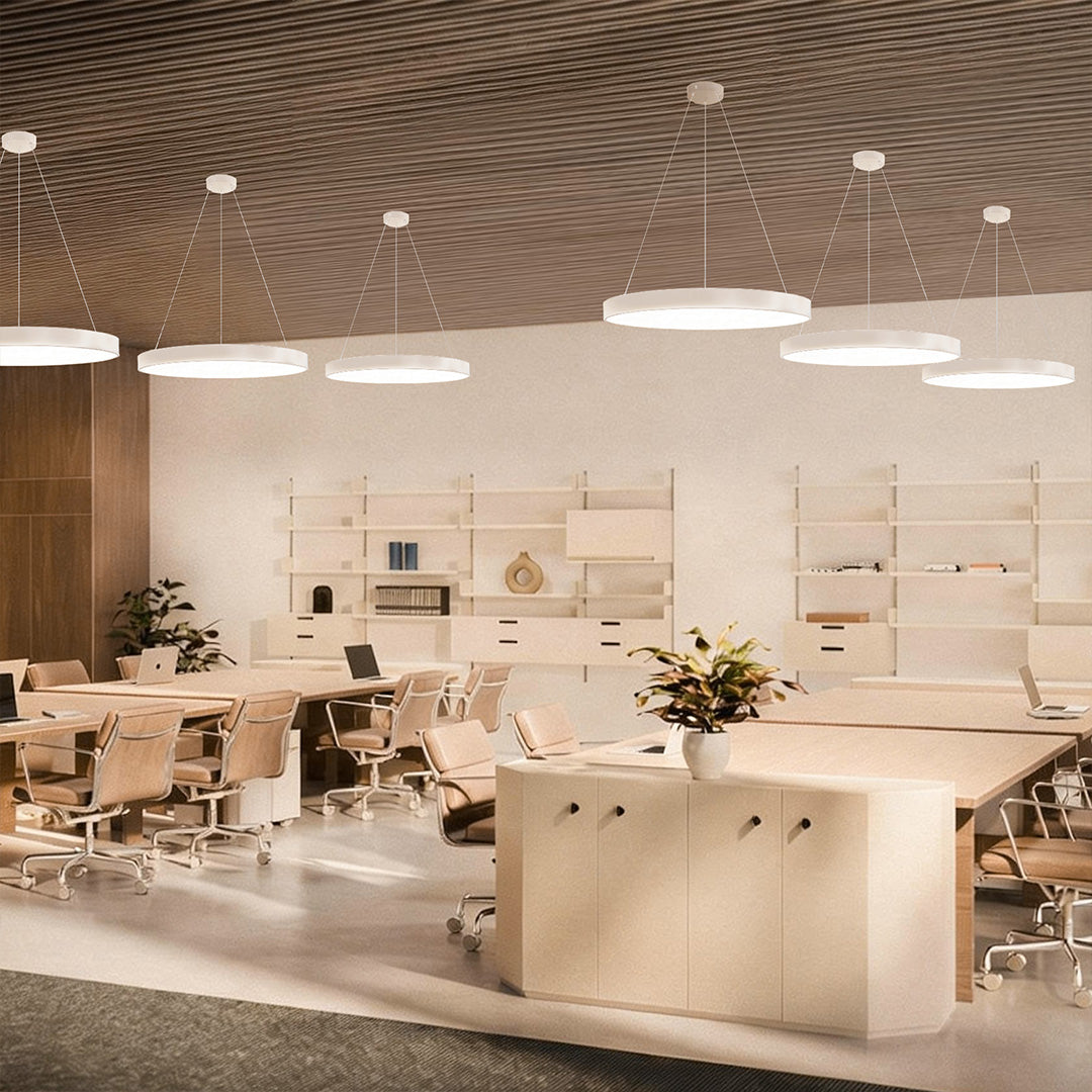 Malton Round Ring Pendant Light LED Dimmable Four Sizes