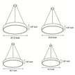 Malton Round Ring Pendant Light LED Dimmable Four Sizes