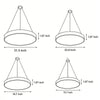 Malton Round Ring Pendant Light LED Dimmable Four Sizes