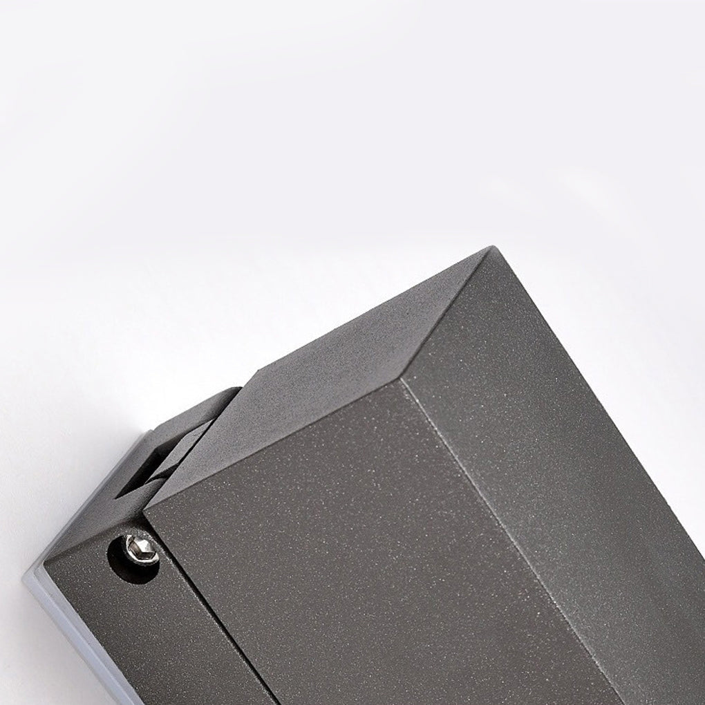 Stanhope Square LED Wall Light Adjustable Black Sensor