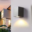 Stanhope Square LED Wall Light Adjustable Black Sensor