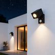 Stanhope Square LED Wall Light Adjustable Black Sensor