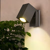 Stanhope Square LED Wall Light Adjustable Black Sensor