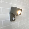 Stanhope Square LED Wall Light Adjustable Black Sensor