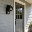 Stanhope Square LED Wall Light Adjustable Black Sensor