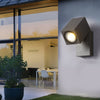Stanhope Square LED Wall Light Adjustable Black Sensor