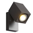 Stanhope Square LED Wall Light Adjustable Black Sensor