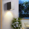 Stanhope Square LED Wall Light Adjustable Black Sensor