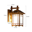 Morpeth Lantern Wall Light Solar or Hardwired Glass