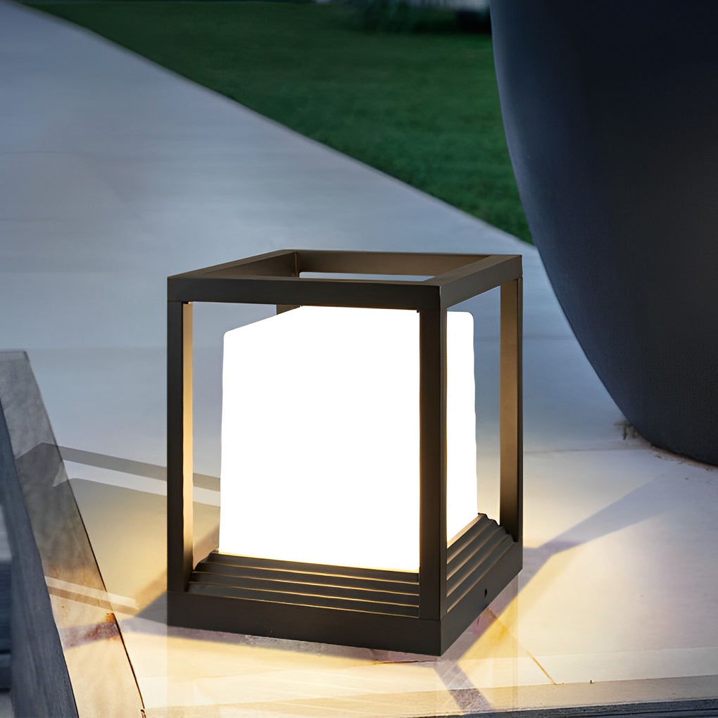 Gargrave Square Pillar Light Solar or Hardwired Garden Post