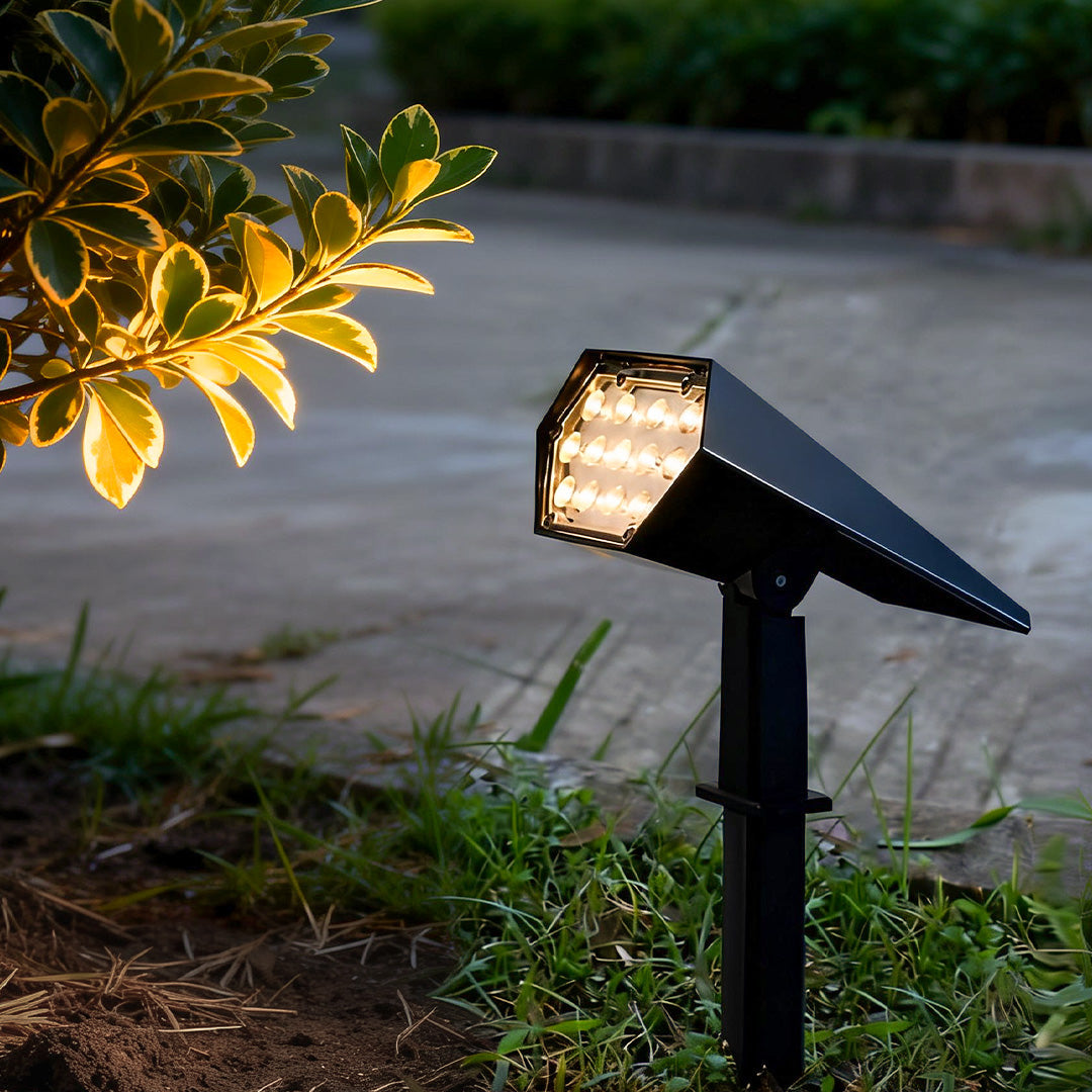 Beverley Solar Spike Spotlights Set of 2 Adjustable IP65