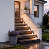 Staindrop Solar Step Lights Set of 2 Triangle Grey