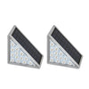 Staindrop Solar Step Lights Set of 2 Triangle Grey