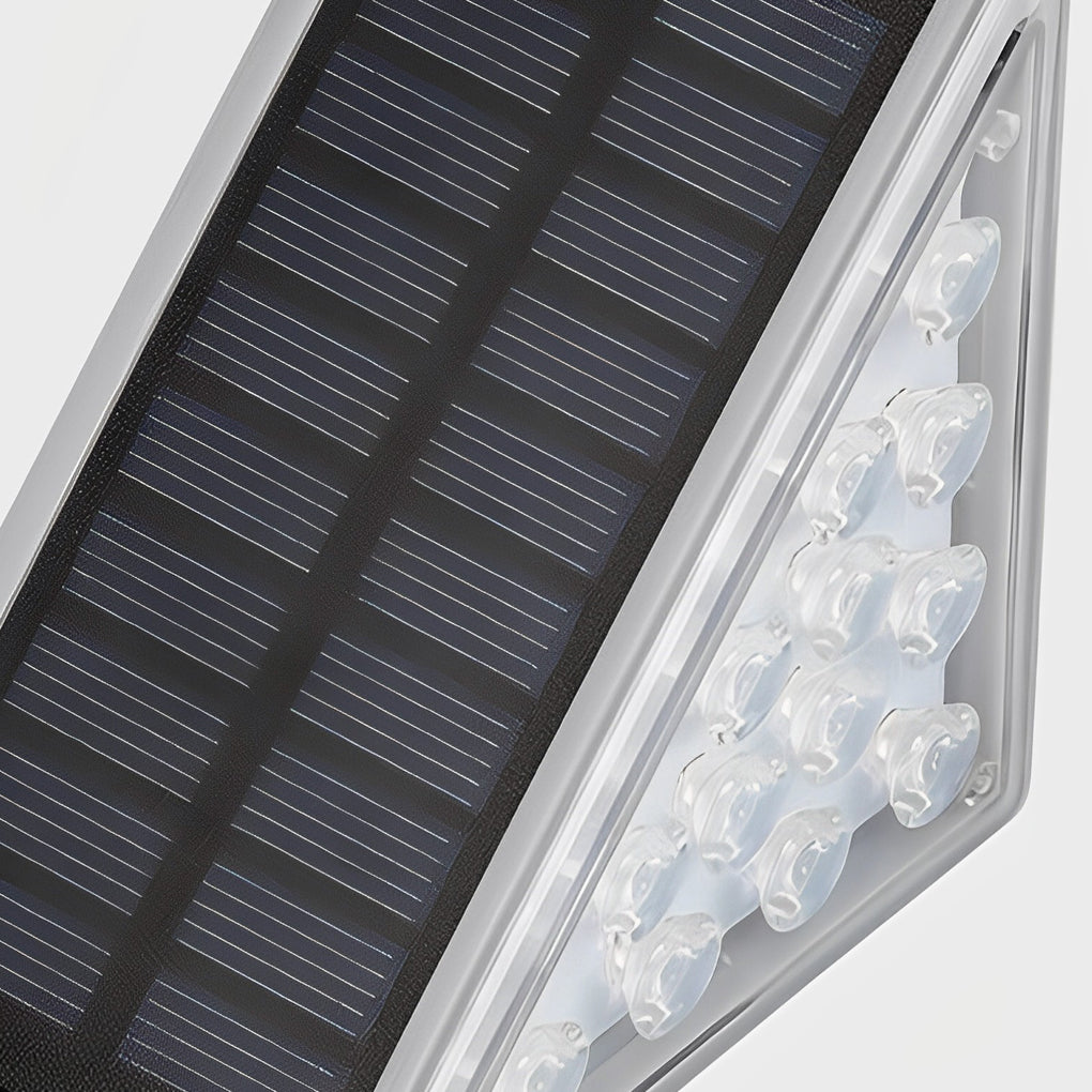 Staindrop Solar Step Lights Set of 2 Triangle Grey