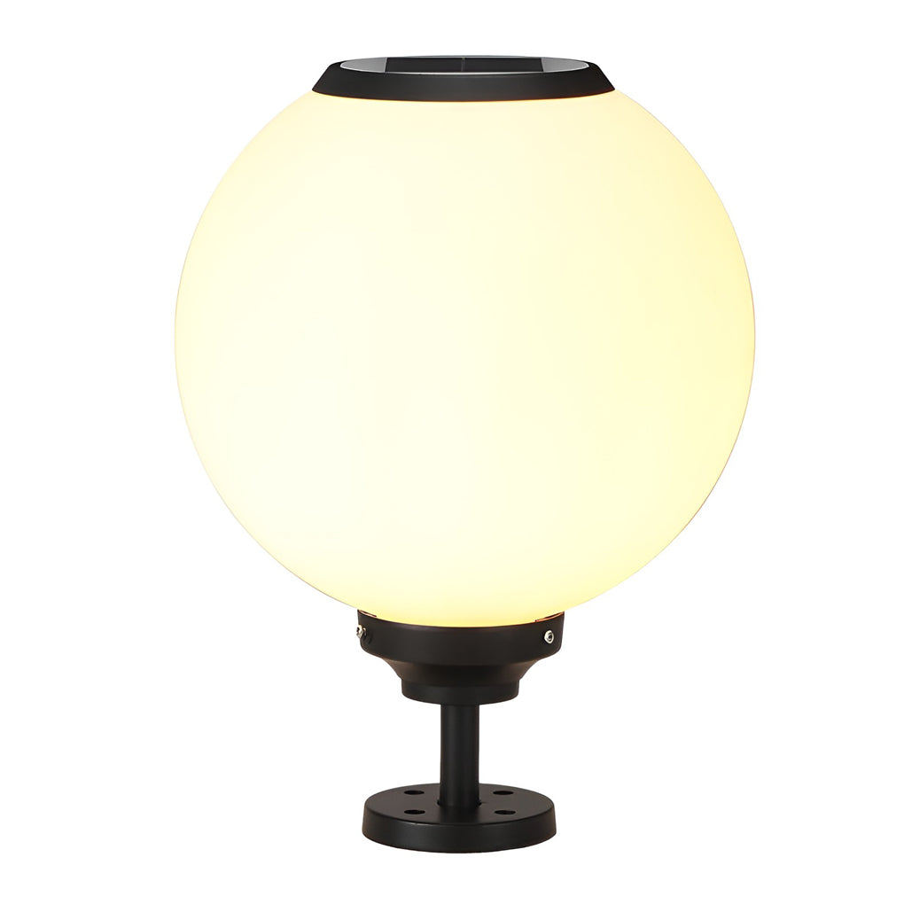 Hepple Solar Gate Pillar Light Black 3 Colour Settings
