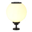Hepple Solar Gate Pillar Light Black 3 Colour Settings