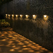Dunster Solar Fence Lights LED Garden Wall Lights Set of 4