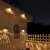 Dunster Solar Fence Lights LED Garden Wall Lights Set of 4