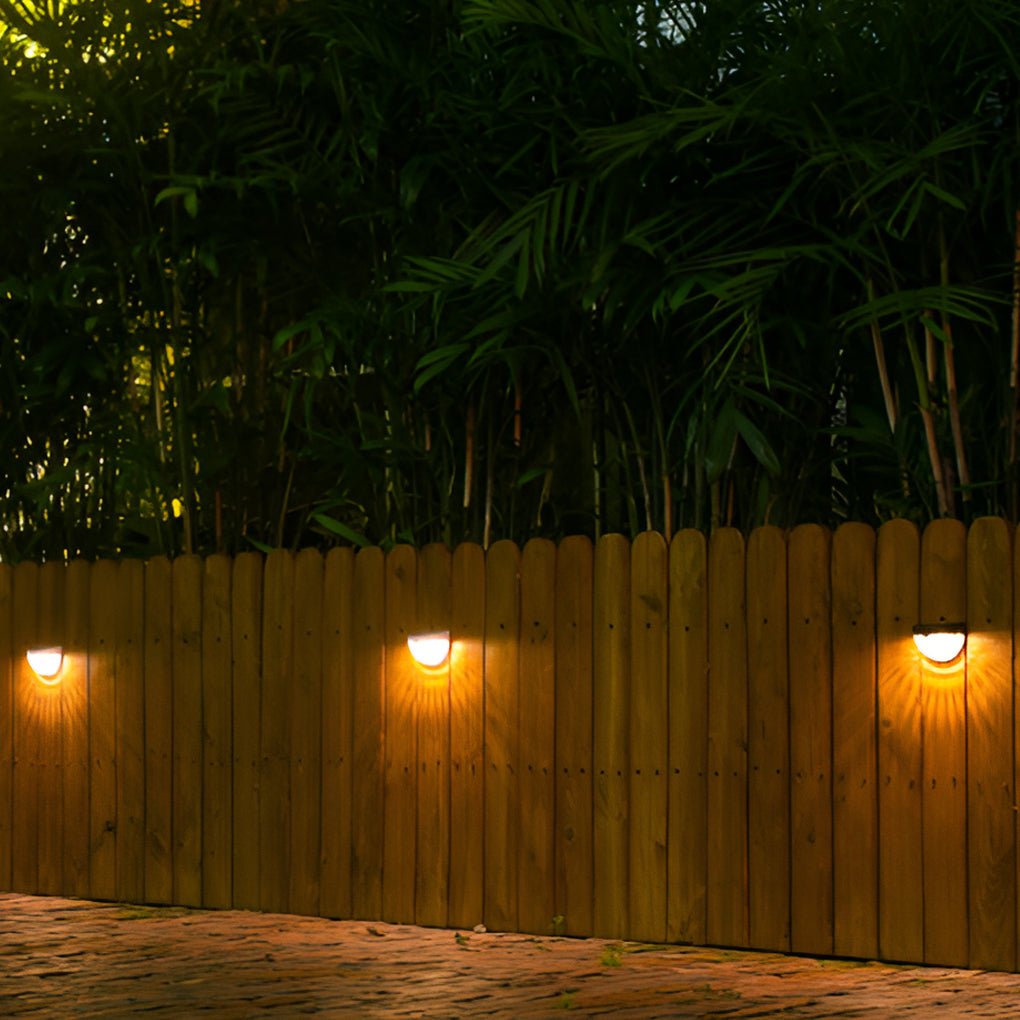 Dunster Solar Fence Lights LED Garden Wall Lights Set of 4