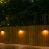 Dunster Solar Fence Lights LED Garden Wall Lights Set of 4