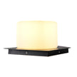 Lynton Outdoor Pillar Light Globe Cube or Cylinder Shade