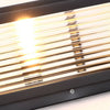 Tetbury Square Pillar Light Ribbed Glass Solar or Mains