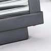 Tetbury Square Pillar Light Ribbed Glass Solar or Mains