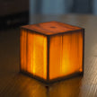 Coxwold Solid Pine Wood Block Lamp Cordless Touch