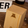 Coxwold Solid Pine Wood Block Lamp Cordless Touch