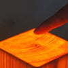 Coxwold Solid Pine Wood Block Lamp Cordless Touch