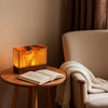 Coxwold Solid Pine Wood Block Lamp Cordless Touch