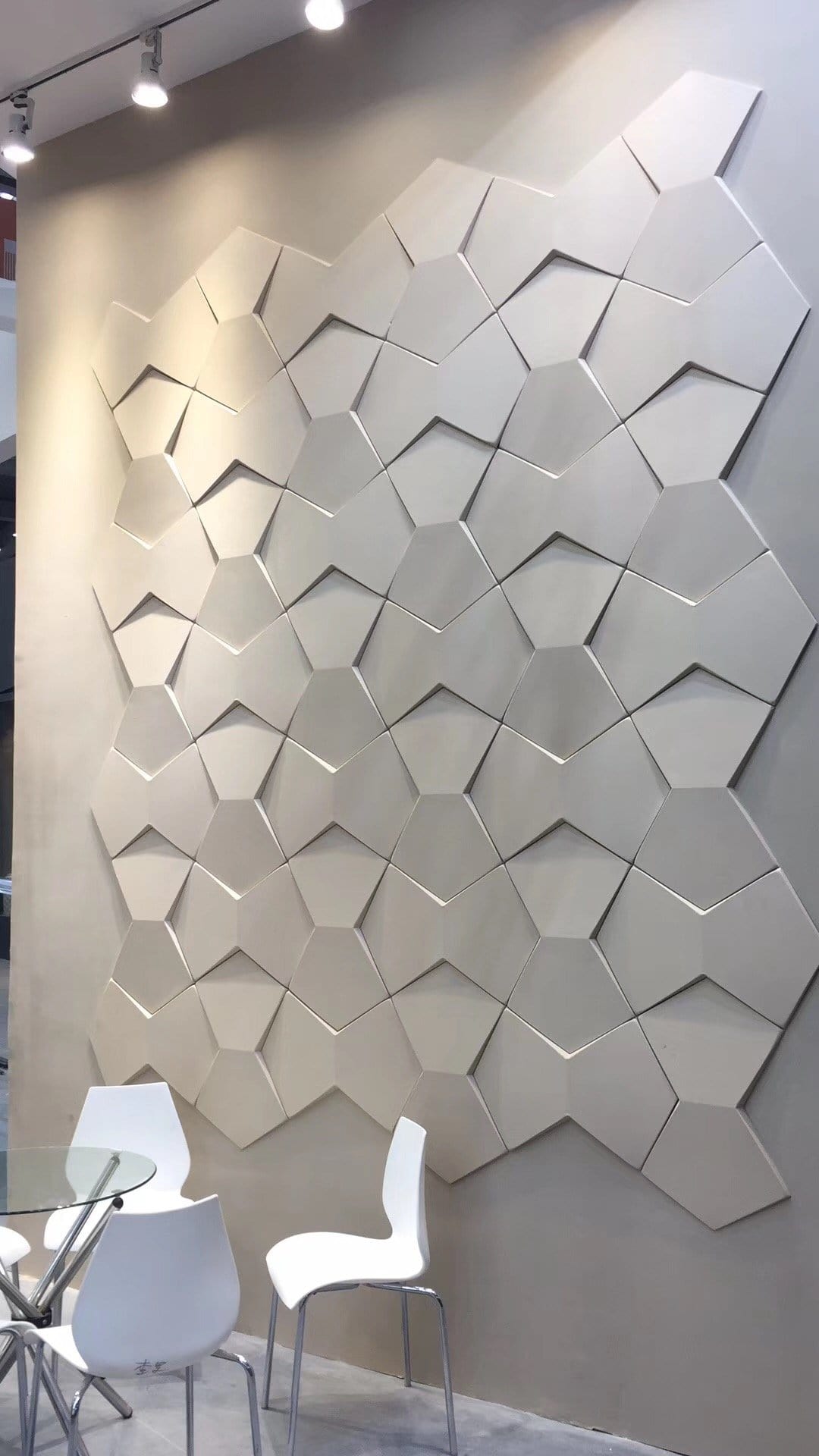 Richmond Bowtie 3D Leather Wall Panel Padded Geometric
