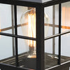 Thirsk Black Pillar Light Solar or Hardwired IP65 Lantern