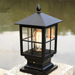 Thirsk Black Pillar Light Solar or Hardwired IP65 Lantern