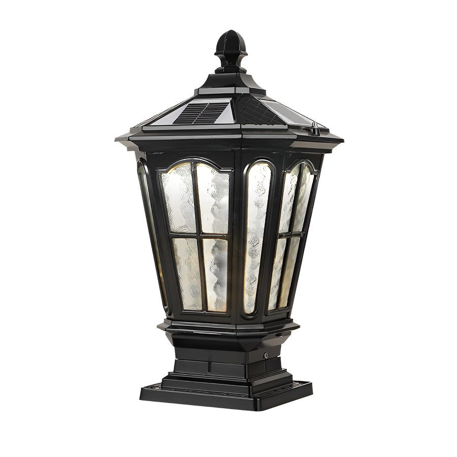 Haworth Pavilion Pillar Light Solar or Hardwired Die-Cast