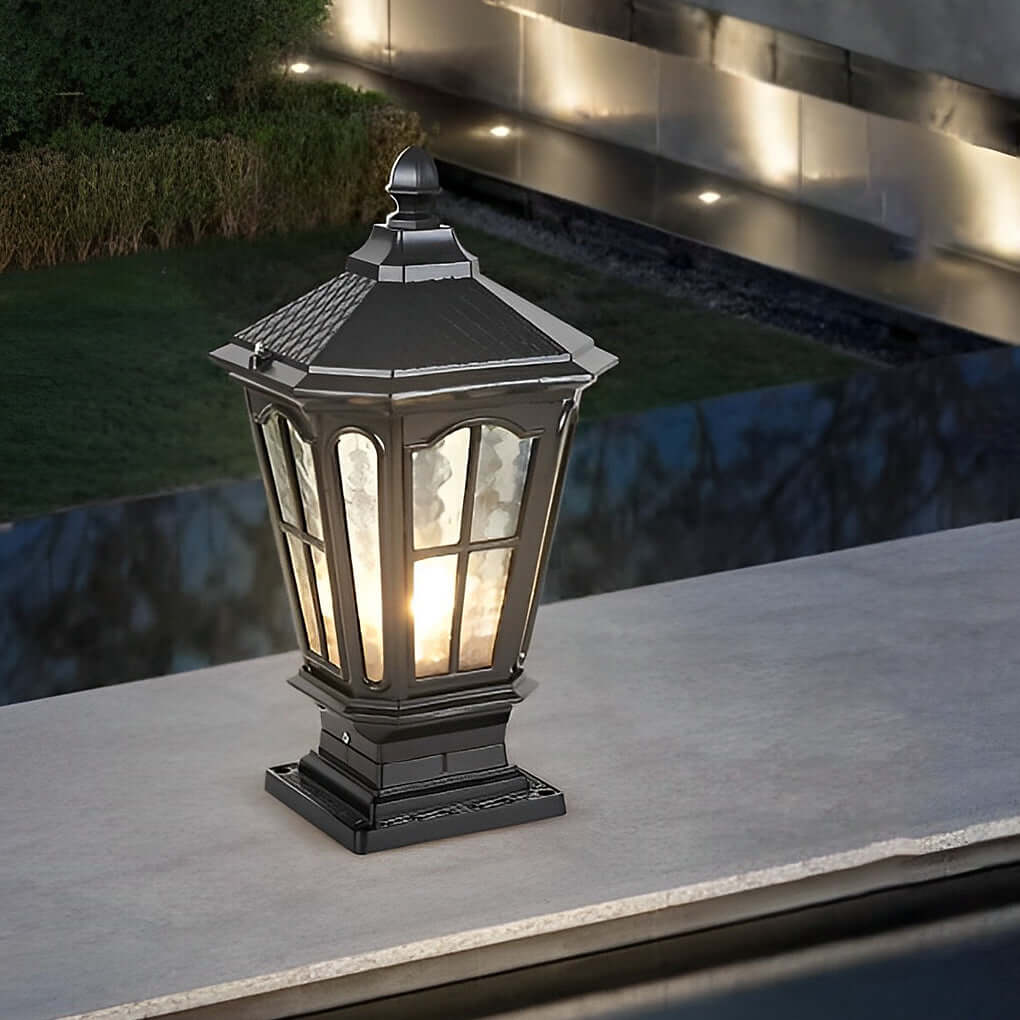 Haworth Pavilion Pillar Light Solar or Hardwired Die-Cast